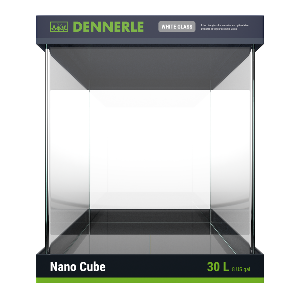 DENNERLE NANO CUBE WHITE GLASS 30 Litri